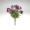 16" Artificial Mini Ranunculus Bush – Realistic Faux Flowers in Purples for Home Decor & Floral Arrangements-84055-PULVFU